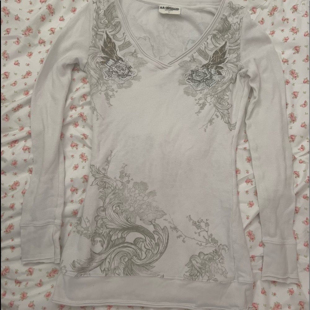 Miss Me Rhinestone Top